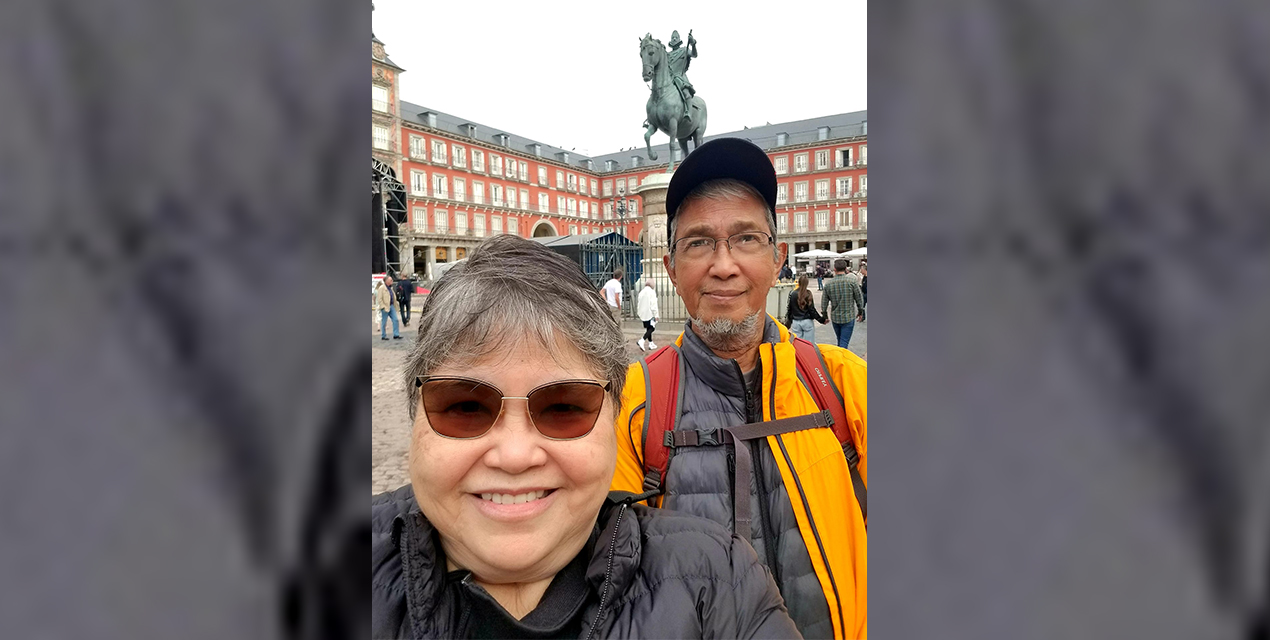 Walking Together in Madrid, Spain